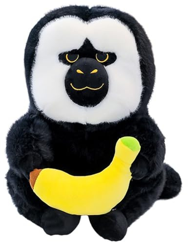 AQCQDQ AFFE Kuscheltier Stofftier, AFFE Plüschtier Puppe Stofftier, Gorilla Kuscheltier Orang Utan Plüschtier, weiche niedliche Kuscheltier für Baby Mädchen und Jungen (25 cm,B)