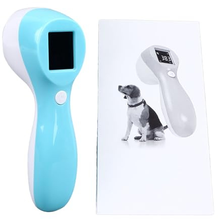 Thermomètre numérique pour animaux de compagnie infrarouge haute précision 3 en 1 thermomètre sans animaux chats chiens bovins moutons porcs
