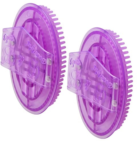 2 Piezas Professional Meridian Brush, Cepillo de Masaje, Material Seguro, Fácil de Limpiar, Ideal para Cintura, Abdomen, Cabeza y Piernas