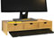 SoBuy BBF03-N Monitorerhöhung Monitorständer Bildschirmständer Schreibtischaufsatz mit Fächern und 3 Schubladen Bambus BHT ca.: 51x11,5x25cm