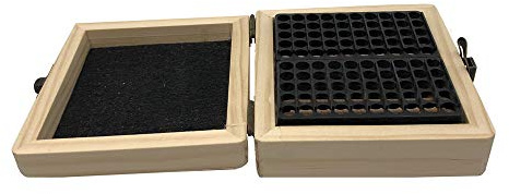 HEADSHOT Caja de Madera para Guardar 80 Cartuchos del Calibre 32, Scatola in Legno per conservare cartucce Unisex-Adulto, Melange, Taglia Unica