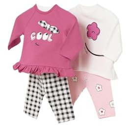 Mayoral Set 4-Teilig Langarm für Baby - Mädchen Rosa 2-4 Monate (65cm)
