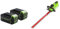 Greenworks 40V Battery Set of 2. Original Greenworks Batteries. Powerful 4Ah Lithium-Ion Batteries & G40HT61 Cordless Hedge Trimmer, 61cm Dual Action Blade, Cuts up to 27mm