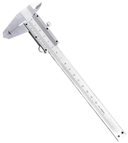 XSDAJSD Calibrador Vernier, calibrador Vernier Industrial Profesional de Acero al Carbono, Herramienta de medición de precisión métrica de Cuatro usos (0,05 mm - 70 mm)
