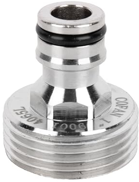 Cofan Adaptador de latón de rosca macho 1 pulgada | Apto para manguera | Ideal para jardinería
