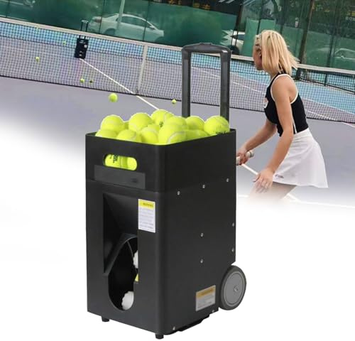 Machine à Balles De Tennis Portable, Angle De Lancement Réglable, Vitesse, Autonomie De 2 à 4 Heures, Avec télécommande et Application, pour Entraîneurs De Tennis, Débutants en Entraînement Solo