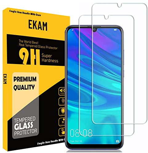 Mobile Stuff [2 Pack] Huawei Y7 2019 Screen Protector, 9H Hardness HD clear Bubble Free Installation High Responsivity Easy Installation Tempered Glass Screen Protector for Huawei Y7 2019 smartphone