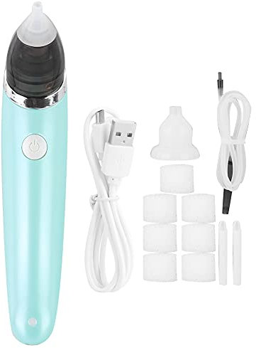 Pulitore per orecchie, aspirapolvere elettrico USB, aspirapolvere naso, aspiratore nasale, strumento morbido per rimuovere il cerume per bambini e adulti
