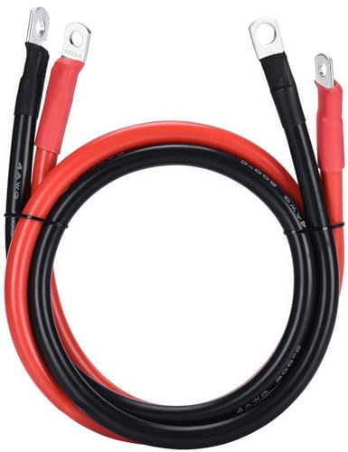 DIHOOL Batteriekabel 25mm2 M8 50cm 4awg Silikonkabel Flexibel Hitzebeständiges