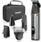 kensen Tondeuse Corps Homme Intime 3-en-1 Tondeuse Barbe et Corps Homme & Rasoir Nez Oreilles Étanche IPX7 Rasoir Cheveux Avec Écran LED & Peigne Limite(3/6/9mm) (Gris)