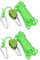 KGDUYC 2 pcs Cordes à Cliquet avec Crochets Cliquet de Poulie à Corde Réglable Cliquet Corde Robuste Sangle pour Lampe à Suspension Plantes Growth élingues d'éclairage, Vert