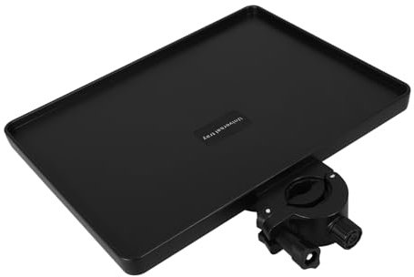 ifundom Mobile Phone Holder Tray Black Clamp Shelf Live Broadcast Shelf for Mobile Phone Stand Mic Stand Cup Holder Storage Tray for