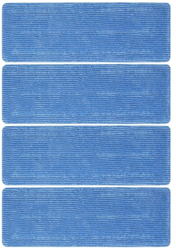 4 Stück Reinigungspad für Philips OneUp 5000/3000 Serie Elektrischer Wischmopp, Mikrofaser-Ersatzpad,Absorbiert Wasser und Trocknet schnell, Flecken Schnell Entfernen, für alle Hartböden, Blau