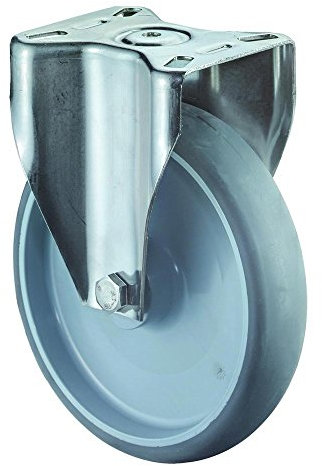 Edelstahl Transportrolle, Ø 80 mm, Breite: 30 mm, 60 kg