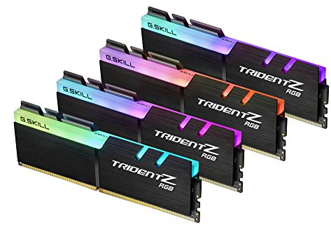 G. Skill Trident Z F4-3200C16Q-32GTZR – Memory Module 32 GB (4 x 8 GB Memory Module, DDR4, 3200 MHz, Black)