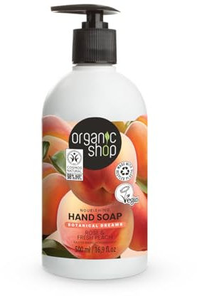 Organic Shop Savon pour Mains Bio Shop Rose Peach 500 ml