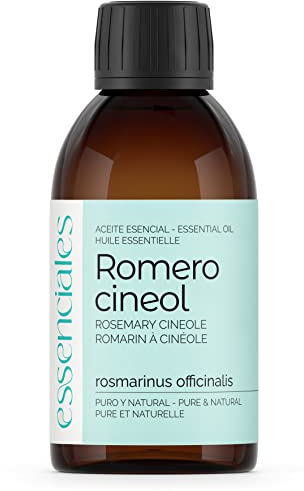 Essenciales - Cineol eterisk olja av rosmarin, 100 % ren, 200 ml | Rosmarinus Officinalis eterisk olja