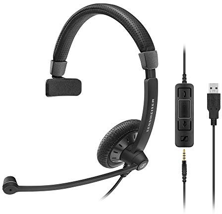 Sennheiser SC 45 USB MS optimised Mono Headset Black