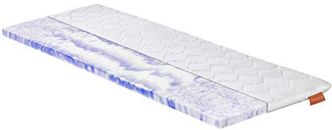 sleepling Gel Topper 90x200cm, Höhe 6 cm, Matratzentopper Gelschaum, orthopädische Matratzenauflage für alle Matratzen und Betten, Geltopper 90 x 200, Made in EU