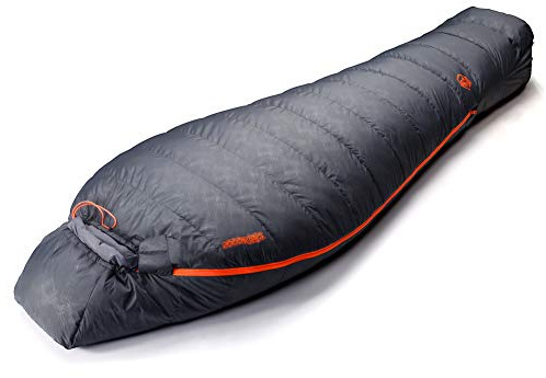 ZOOOBELIVES 10 Degree Down Sleeping Bag for Adults, 4-Season Cold-Weather Mummy Bag, Roomy Fit, 550+ Fill Power Warmth, Lightweight & Compressible for Car Camping, Backpacking & Hunting - AlpliveD1500