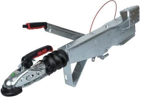 AL-KO Auflaufeinrichtung 161S Auflaufbremse mit Kugelkupplung AK161 für Anhänger 950-1600 kg, 100 mm Vierkantdeichsel, Stützlast 100 kg, Lochabstand 150 mm, feuerverzinkt