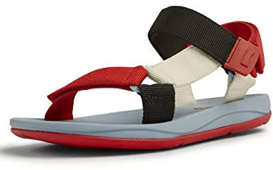 Camper Men's Match K100539 T-Strap Sandal, Multi Assorted 018, 42 EU