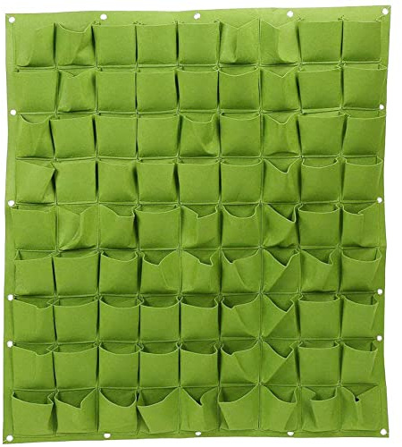 Uposao 81 Tasche Sacco per Piantare Parete Borsa per Piante Feltro Impianto Grow Borse Traspirante Giardino Greening Planter Grow Borse All'aperto Coperta Fioriera Giardinaggio Tasche Felt