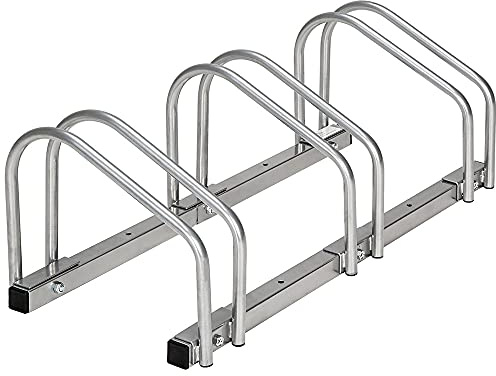 Fahrradträger für 3 Fahrräder, Fahrradständer aus verchromtem Stahl