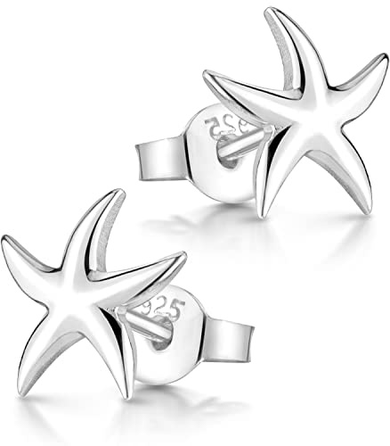 Seestern Ohrstecker kleine maritime Damen Ohrringe Silber 925 | Sterlingsilber rhodinert oder rosegold und gold vergoldet incl Geschenk Box von MATERIA by Matthias Wagner
