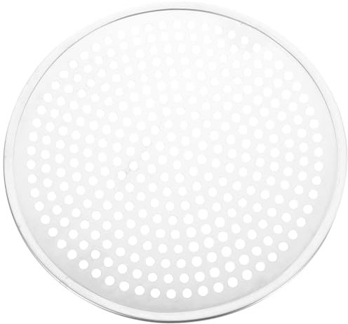 UPKOCH Pizza Baking Mold Perforated Large Metal Pan for Oven Baking Tool for Homemade Pizza Preparation