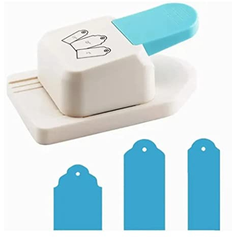 Eckenstanzer, 3-in-1 Papier Etikettenstanzer Runder Etiketten-Form-Bastelstanzer, Motiv Locher Papierstanzer für Karten Gestalten Scrapbooking Geschenkanhänger Etiketten Basteln