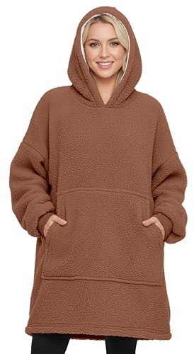 Love My Fashions® Oversized Blanket Hoodie Ultra Soft Sherpa Fleece Wearable Throw Giant Sweatshirt Comfortable Oodie Blanket For Women And Men