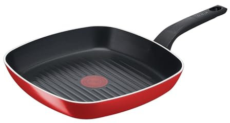 Tefal - B5724053 - Poêle grill 26x26cm Easy Clean - Tous feux sauf induction