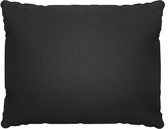 POKAR Rückenkissen Stuhlkissen Rückenlehne für Stuhl Rattanmöbel Gartenmöbel Kissen Outdoor Rückenpolster Lounge Polster 50x40x15 cm, Schwarz