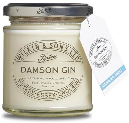 Tiptree Damson Gin Jam Jar Natural Wax Candle 1x135g