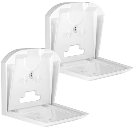 Support Mural pour Haut-Parleur Fixe conçu pour Le Sonos Era 300 (Paire Blanche)