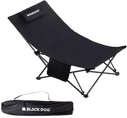 Naturehike Blackdog Camping-Liegestuhl in einer Sekunde offen, vielseitiger Klappstuhl, 600D-Oxford-Gewebe mit abnehmbarer Kopfstütze, stabile und bequeme Unterstützung, 150 kg, für Camping, Wandern,