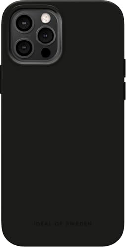 IDEAL OF SWEDEN Silikon Hülle mit MagSafe kompatibel mit iPhone 12, 12 Pro – Premium Handyhülle für iPhone, Kratzfest & Stoßfest, Fallschutz (Schwarz)