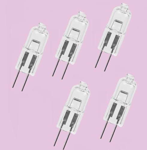 BULBEAWICK 5er Pack G4 Halogenlampe G4 12V 10W mit G4 Bi-Pin Sockel 20W 35W 50W Dimmbar 12V-30W
