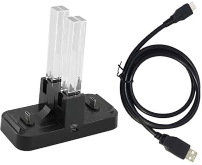 Housoutil Ladestation für Controller Ladegerät USB C Dock Statusanzeige