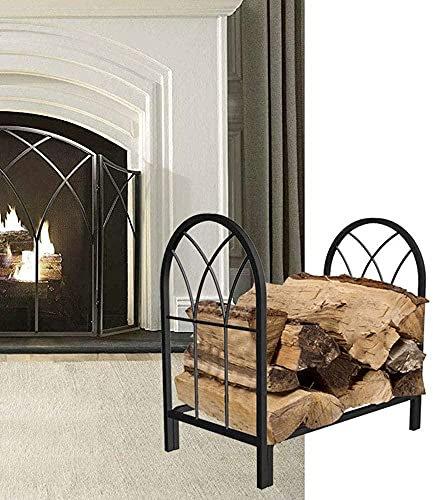 GUHPZA Firewood Rack Wood Holders Firewood Outdoor, Fireplace Log Holder, Firewood Rack Indoor Metal Wood Rack Fireplace Tools Firewood Storage Holders