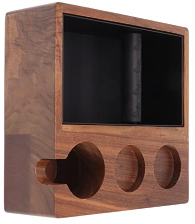 Tasso di caffè in Legno in Legno in Noce Stabile in Polvere Stampa per gli Amanti del caffè (Per manico da 51 mm 54 mm)
