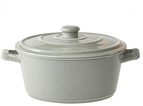 Olla Sopera De CeráMica con Cubrir,Olla De Sopa Esmaltada Vintage Cubrir,Cazuela Hierro Fundido,ProteccióN contra La CorrosióN,Apto para Hornos Microondas,Lavavajillas