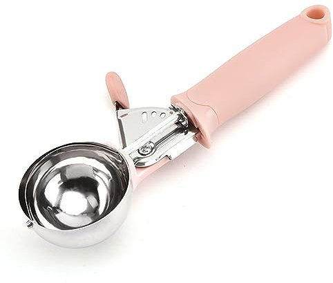 Cucchiaio per ghiaccioli in acciaio per gourmet, frutta, ghiaccioli, per ghiaccioli, riso, torte, impasto, purè di patate