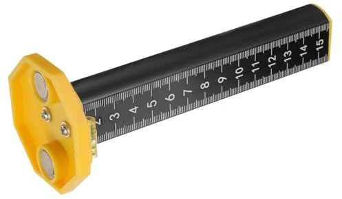 STOBOK Fliesenverlegewerkzeug mit Lineal und Pp mit Aluminiumlegierung Präzise Konturenlehre und Magnetischer Basis für Wandfliesen Deckennivellierlineal für Innenausbau