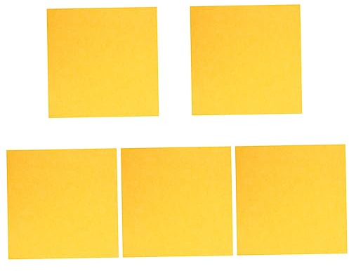 BESPORTBLE 5pcs Yellow Felt Acoustic Sound Absorbing Panels Self-contained Adhesive, Easy to Install Soundproof Wall Boards for Music Rooms and Dance Rooms