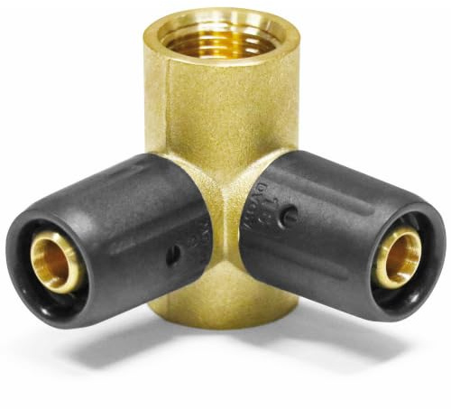 Pipetec Steckfitting Wandwinkel V-Form 16 x 2mm - 1/2 Zoll - 16 x 2mm | für Mehrschichtverbundrohr und Aluminiumverbundrohr, DVGW Zertifiziert