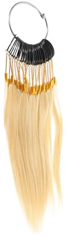 Tabella Campioni Colore Chioma 30 Pezzi in Chioma Veri | Hair Testing Professionale, Leggero e Facile da Trasportare, per Saloni e Studio Colore