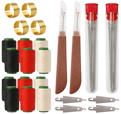 Nähnadeln Set, 74-teiliges Nähset mit Edelstahlnadeln, Nähkasten mit Inhalt für Näharbeiten, Nähzubehör Grundausstattung, Nähzeug Set für Haushalt und Reise ﻿