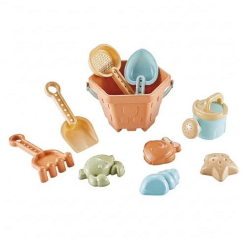 Faroby Beach Toys For Kids, 10-piece Sand Play Set With Bucket, Shovel, Sand Truck, Toys Set, Kids Sandbox